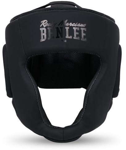 BENLEE Rocky Marciano Unisex – Erwachsene Black Label Caesar Artificial Leather Head Guard, S/M