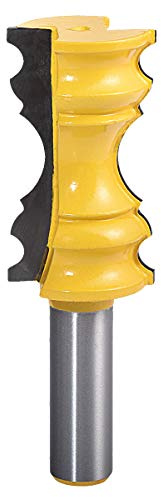 Fraise à moulurer la couronne KATUR, Fraise à moulurer le rail de la chaise avec une fraise à bois de 1/2 pouce (fraise pour bois de 1/2, profondeur de 1.13, profondeur de 2.0)