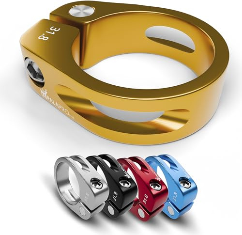 IMPALAPRO Bike Seat Post Clamp 31.8/34.9mm Allen Bolt Aluminum 7075 28g