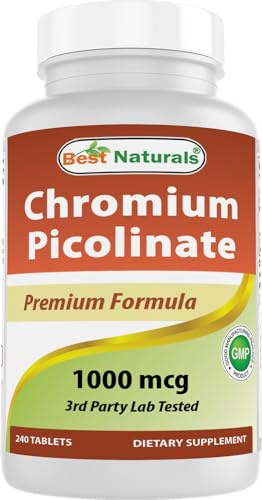 Best Naturals Chromium Picolinate 1000mcg 240 Tablets