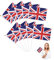Kleine Flagge von England,England-Flagge,kleiner England Stab,England-Mini-Flagge,handgehaltene kleine England Miniatur-Flaggen,Feiern Sie die Weltmeisterschaft,14 x 21 cm,10 Stück