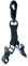 Feuerwehr-Handschuhband-Gürtelclip, Halter mit Leine, drehbarer Karabinerhaken für schnellen Zugriff, alle Stile, finden Sie in Melo Tough (Krokodilklemme 2 Kopf, schwarz)