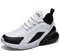 Men's Women's Trainers Air Running Sports Casual Fashion Shoes, White, 6