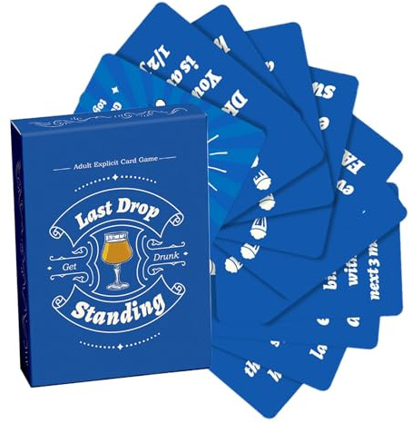 Gioco di carte da bere, gioco di carte per gli amanti ubriachi, gioco a bere divertente | carte di conversazione 50X, gioco rischioso per adulti per il vostro partner festa romantica