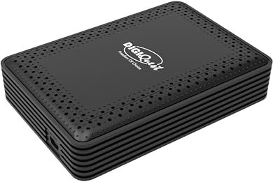 DIGIQUEST Tivùsat RetroTV Microsat DVB-S2 HEVC H265 Auto-Installer Télécommande 2 en 1 SIMCard Tivùsat Incluse, Fonction d'enregistrement activable