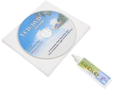 SMASOLO Kit Pulizia CD Dvd con Spazzola Multifunzione per Lettori Vcd Dvd Migliora Prestazioni e Prolunga Durata Design Compatto e Materiale Resistente