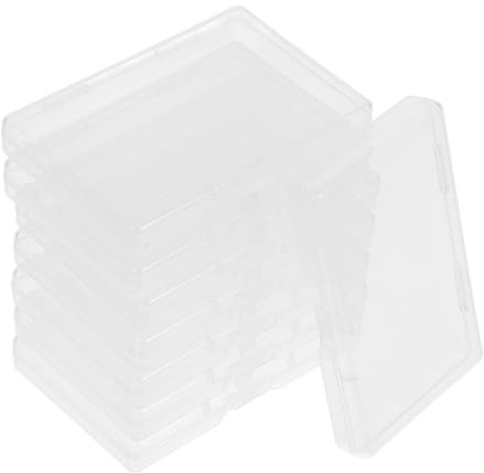 Alipis Organisateur de Cartes à Jouer en Plastique Transparent, Boîte de Rangement Compacte Multifonctionnelle 8 Pièces pour Petits Objets et Cartes Professionnelles en Milieu