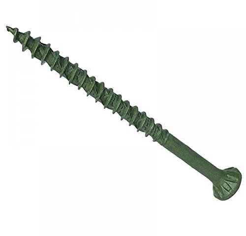 ForgeFast Countersunk Decking Screws | 4.5 x 75mm | Green Elementech 2000 | Tub 400