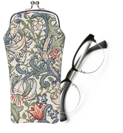 Signare Tapestry Women Glasses Pouch/Sunglasses Bag Spectacle Pouch William Morris Golden Lily (GPCH-GLILY)