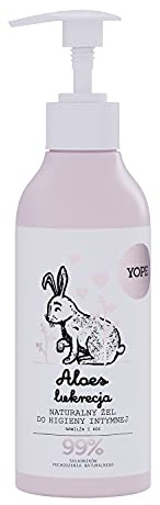 YOPE Natural Intimate Gel wash Aloe and Licorice | LACTIC Acid | PANTHENOL | Gentle |99% Ingredients of Natural Origin | 300ml