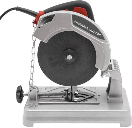 Sierra cónica, ángulo de corte 0-45°, grosor de corte 0-50 mm, 5200 rpm, 1200 W, sierra ingletadora para cortar madera, acero, paredes, suelos, superficies metálicas