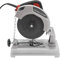 Scie radiale, angle de coupe 0-45° scie à onglets radiale, épaisseur de coupe 0-50 mm, 5200 tr/min, 1200 W Scie à onglet pour couper le bois, l'acier, les murs, les sols, les surfaces métalliques