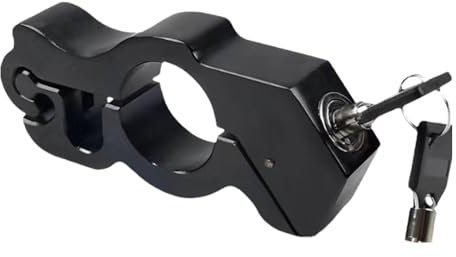 Lnhgh Motorrad-Gasschloss, Motorradschloss,Diebstahlsicheres Gaskupplungs-Bremsschloss | Sicherheitsschloss mit 2 Schlüsseln, Griffbremsschloss, Gaskupplungsbremsschloss für Moped, Roller