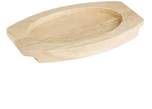 Olympia Hevea Board for Cast Iron Oval Eared Dish 210x120mm for FW819