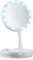 AntDau71® - Kosmetikspiegel mit LED-Licht, 1x/10-fache Vergrößerung, Kosmetikspiegel für Tisch und Badezimmer, zusammenklappbar und drehbar, leicht und kompakt für Reisen, batteriebetrieben und USB