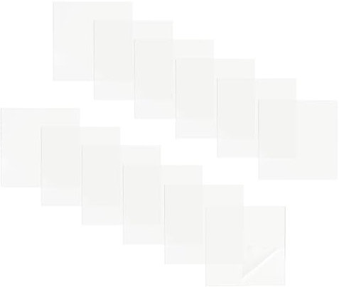 QUARKZMAN Cinta de Sellado Impermeable 4, 12 Pcs de Cinta Adhesiva de Pvc Fugas para Reparación de Sellado de Conductos de Hvac, Grietas en Techo, Barcos, Mangueras, Transparente