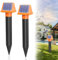 Solar Maulwurf Vertreiber, 2 Stück Spiral Maulwurf Vertreiber Solar Ultraschall, Solar Maulwurfschreck IP55 Mäuse Vertreiben, Maulwurfvertreiber, Schlagenabwehr, für Den Rasen Garten, Stabiler