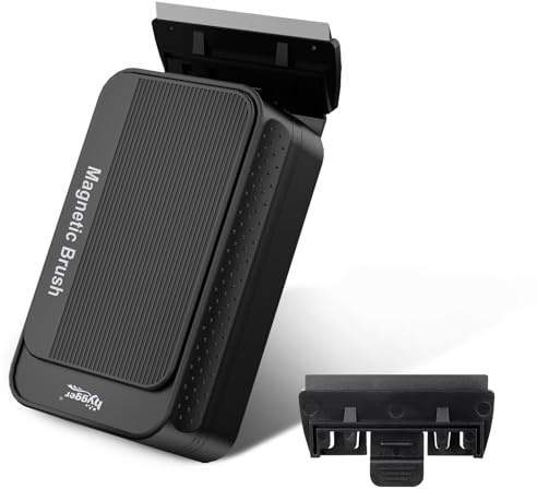 hygger Aimant À Algues Aimant Brosse Aquarium Nettoyage Vitre,Nettoyeurs d'algues pour Aquarium Magnétique Outil de Nettoyage Avec Grattoir(L)