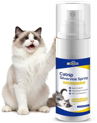 Ninibabie Upgraded Catnip Spray for Cats with Silvervine–Natural Dual-Plant Formula,Loved by 9 Out of 10 Cats,Cat Nip Spray Refresh Toys&Training Aid for Indoor Cats