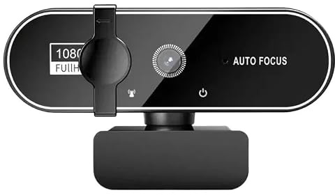 BJdfgE Cámara Web 4K Full HD con micrófono, Enfoque automático, 8 MP, for sitios, for PC Windows, portátil, cámara Externa, videollamadas(1080P no autofocus)
