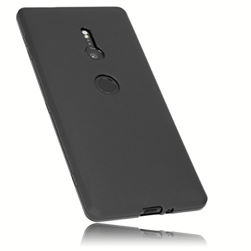 mumbi 25817 Hülle kompatibel mit Sony Xperia XZ2 Handy Case Handyhülle, schwarz