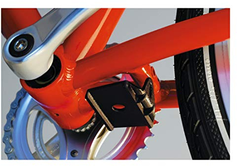 Hebie Adapterplatte für Zweitmontage Seitenständer und Zweibeinständer, schwarz