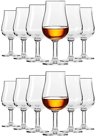 KIAPPO Whiskysmakglas - Whiskyglasset - Glasögon & Dryckesartiklar - Cocktailglas - Shotglas - Glasset - Presenter för Män - Kristallglas - 100ml Provningsglas 12x