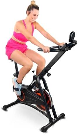 Mobiclinic® fitness, Inomhuscykel, Svänghjul 10 kg, Justerbart motstånd, Makalu, Fullt justerbar, Lcd-display, Europeiskt märke, Pulsmätare, Mobiltelefonhållare