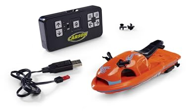 Carson 500108056 Nano Racer Jetski 2,4 GHz - Ferngesteuertes Boot für Kinder und Erwachsene, inklusive Fernsteuerung