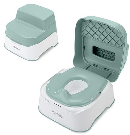 Ingenuity, Prepare to Potty - Pot système de pot 3 en 1 Adaptateur, Tabouret, montage facile, pour les 18 mois et plus