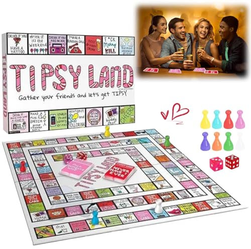 Party Brettspiel, Interaktive für Erwachsene, Soziales Interaktives Partyspiele, Gesellschaftsspiel für 2 Bis 8 Spieler, Brettspiel für Jeden Anlass