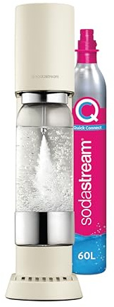 SodaStream ensō Machine à Eau Pétillante et Soda | Pack 1 Bouteille 1L Compatible Lave-Vaisselle | Finition Sable