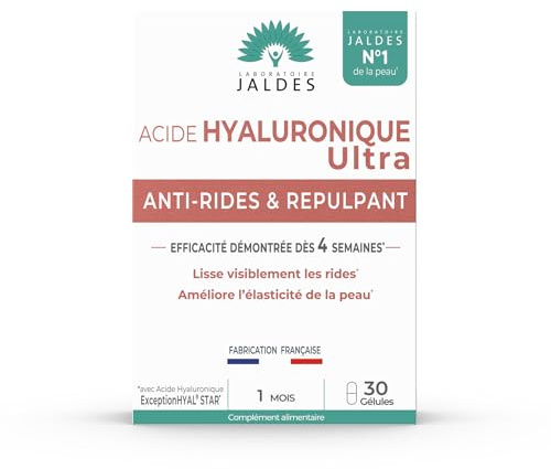 Acido Ialuronico ULTRA Confezione da 30 Capsule | Antirughe & Repellente | Efficacia comprovata | Laboratorio Jaldes
