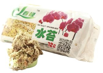 HohuzSruk Mousse pour en Pot, Mousse sèche de sphaigne,Mélange d’empotage séché pour orchidées Naturelles - Nutrition sans Sol 6L/12L pour Fournitures de Jardin, orchidée Phalaenopsis, Serre, Petits