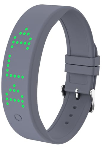 e-vibra Vibrating Alarm Reminder Watch - with up to 8 Personal Alarms and Message Reminders per Day (Grey)