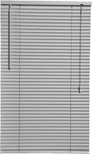 Silver/Grey PVC Venetian Blind Blinds Easy Fit Curtains Trimmable Fittings Windows Treatment Shutters Twist Open Close Pay only 1 Flat shipping £3.99 for multiple buying (Grey/Silver, 165 W x 150 L)
