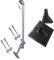 Premium X Basic X120-48F SAT TV Dachsparrenhalter feuerverzinkt 120cm Mast Sparrenhalter für Satellitenschüssel DVB-S2 + UKW LTE-Antenne | Kabeldurchführung Dach Montageset
