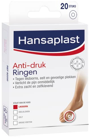 Hansaplast Fuß Anti-Druck Ring Corn und Schwielen Gips, 20 Stück
