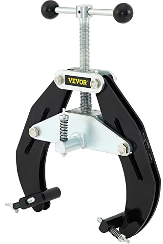 VEVOR Pipe Clamp, 2 to 6 in, High Strength Ultra Clamp with Quick Acting Screws, Steel Pipe Alignment Tool with Lightweight Design, Black