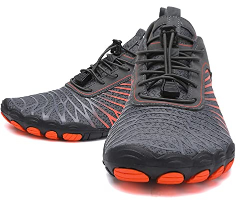 Fansu Zapatos de Agua Hombre Mujer Malla Barefoot Escarpines Deportes Acuáticos Secado Rápido para Adulto, Zapatos de Playa Ligeros Antideslizante Calzado Surf para Buceo