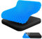 Audasi Gel Seat Cushion, Honeycomb Thick Gel Cushion Pressure Cushions for Bottoms Soft Sitter Cushion Relieving Back Coccyx Pressure Seat Cushions for Car Office Home Wheelchair Chair Kit