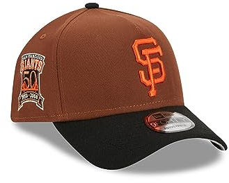 New Era San Francisco Giants MLB Harvest 50th Anniversary Brown Black 9Forty A-Frame Snapback Cap - One-Size