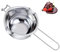 Casserole pour cuisson au bain-marie - Casserole pour bain d'eau avec poignée idéale pour préparer des gâteaux, en acier inoxydable, 14,4 x 25 cm, 450 ml