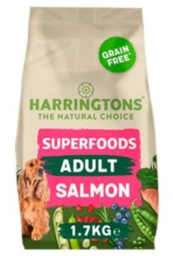 Harringtons Superfoods Grain-Free Salmon Adult Dog Food Bag 1700g
