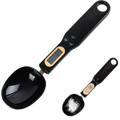 Löffelwaage Digitaler Messlöffel mit LCD-Display 500g / 0,1g – Präzisionswaage mit Hold- und Tara-Funktion für Gewürze und Zutaten
