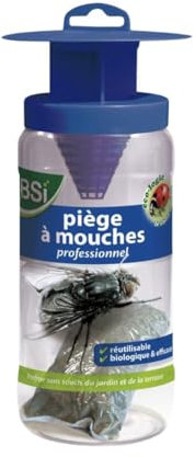 BSI - Piège à mouches professionnel réutilisable avec attractif inclus