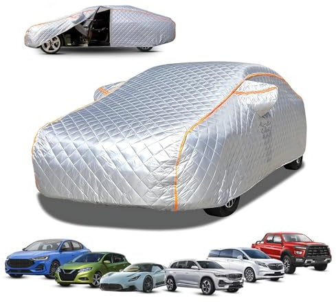 Imbottito Copriauto Antigrandine Per Fiat Croma 2005-2010,Telo Grandine Auto Antipolvere Impermeabile per Esterni Spessa E Anti-Neve