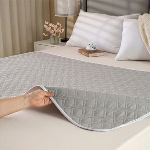 Hearda alèse imperméable 2 Pièce, Lavable Alèses Réutilisable pour Incontinenc, Protection lit Incontinence 100X150CM, 4 Couches de Protection, Convient aux Bébé, Enfant, Adulte,Animaux