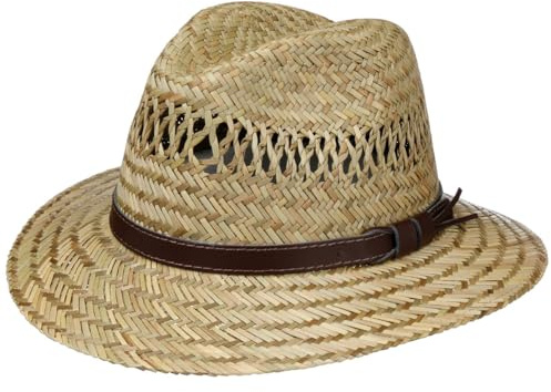 Lipodo Traveller Straw Hat Leather Band Made in Italy Unisex Spring Summer