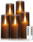JINYANIA Flammenlose LED Kerzen, Upgraded Realistische Flimmernde Flamme Stumpenkerzen, Batteriebetriebene Kerzen mit Remote Timer, Acryl elektrische Kerzen Set von 5 (Grau)